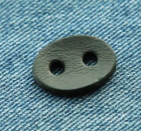 Custom color leather drawstring stopper clothing accessories cord stoppers
