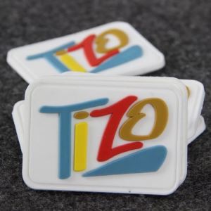 Custom Transparent 3D Logo PVC Gúmmímerki